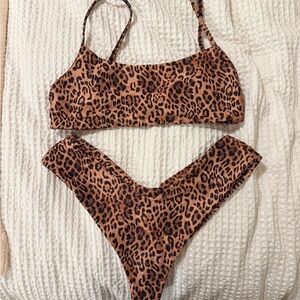 Skatie Brown Leopard Print Bikini